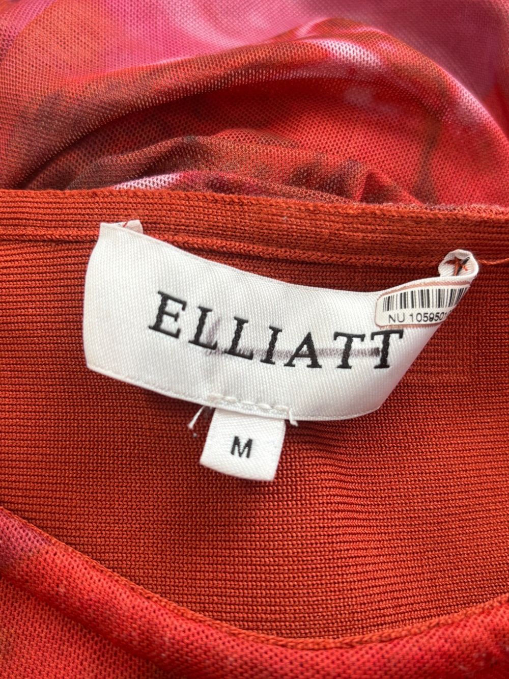 Elliatt Elise Red Ruched Bodycon Mermaid Mesh Dress - Picture 6 of 6